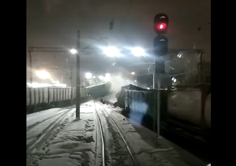 Москва сошла с рельсов. В Москве столкнулись поезда. Авария на станции Люблино. Станция Люблино-сортировочное.